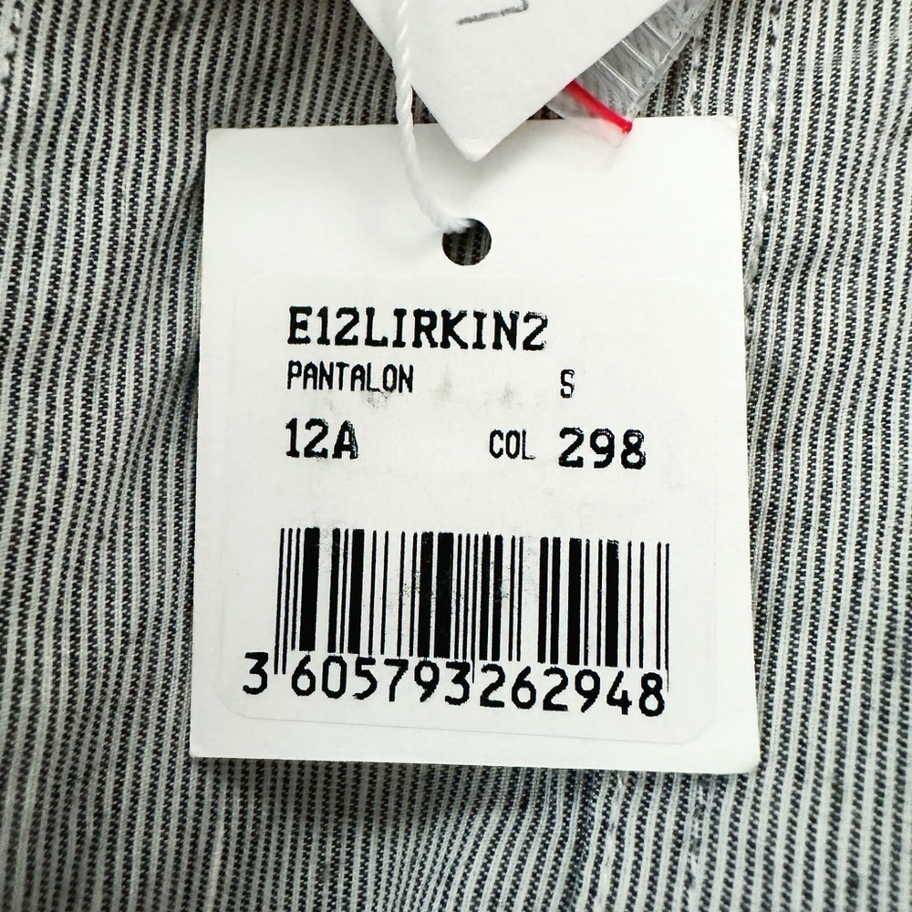 Bonpoint | Grey/Blue Railroad Stripe Flared Trousers (12 yrs) 🍒 - Picture 7 of 7